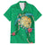 Hawaii Pikake and Maile Lei Hawaiian Shirt Honu Polynesian Pattern Green Color