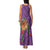 Hawaii Pikake and Maile Lei Family Matching Tank Maxi Dress and Hawaiian Shirt Honu Polynesian Pattern Pink Color