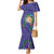 Hawaii Pikake and Maile Lei Family Matching Mermaid Dress and Hawaiian Shirt Honu Polynesian Pattern Purple Color