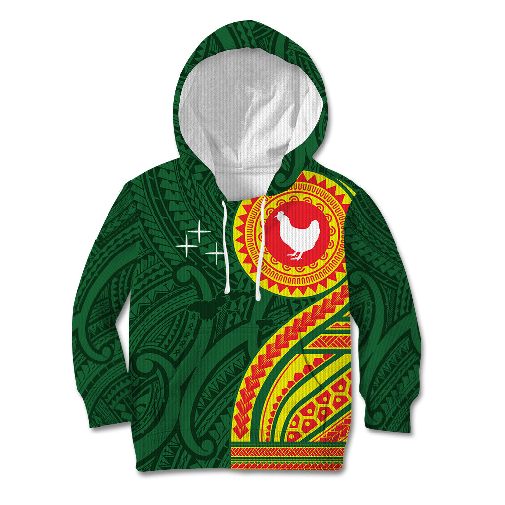 Manu'a Cession Day Kid Hoodie Polynesian Pattern