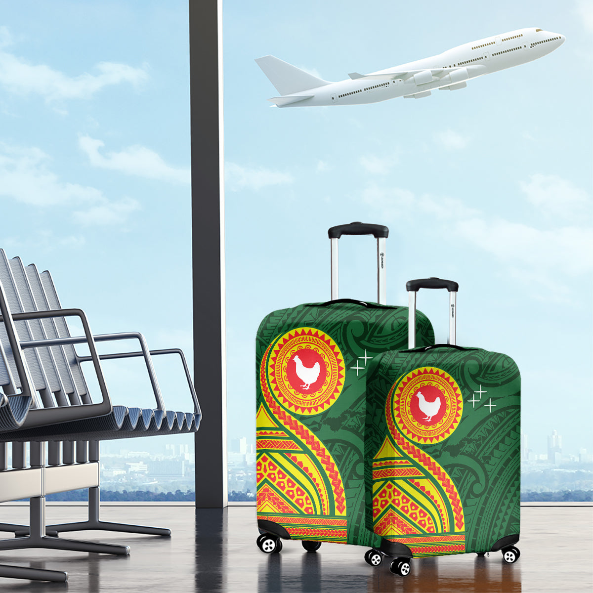 Manu'a Cession Day Luggage Cover Polynesian Pattern