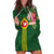 Manu'a Cession Day 120th Anniversary Hoodie Dress Polynesian Pattern and Hibiscus Flower