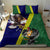 Manu'a Island and American Samoa Bedding Set Rooster and Eagle Mascot