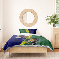 Manu'a Island and American Samoa Bedding Set Rooster and Eagle Mascot