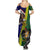 Manu'a Island and American Samoa Family Matching Summer Maxi Dress and Hawaiian Shirt Rooster and Eagle Mascot