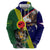 Manu'a Island and American Samoa Hoodie Rooster and Eagle Mascot