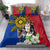 Philippines Lapu-Lapu Bedding Set Filipino Sun Tattoo With Yakan Pattern