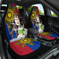 Philippines Lapu-Lapu Car Seat Cover Filipino Sun Tattoo With Yakan Pattern