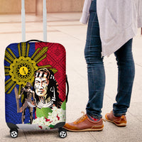 Philippines Lapu-Lapu Luggage Cover Filipino Sun Tattoo With Yakan Pattern