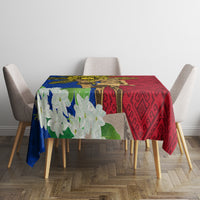 Philippines Lapu Lapu King Jasmine Flowers Tablecloth Filipino Sun Tattoo