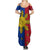 Philippines Sun Batok Tattoo Summer Maxi Dress Polynesian and Yakan Pattern