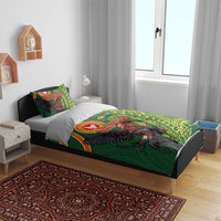 Proud of Manu'a Islands Bedding Set Rooster and Polynesian Art Wing Style