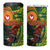 Proud of Manu'a Islands 4 in 1 Can Cooler Tumbler Rooster and Polynesian Art Wing Style