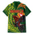 Proud of Manu'a Islands Family Matching Tank Maxi Dress and Hawaiian Shirt Rooster and Polynesian Art Wing Style