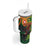 Proud of Manu'a Islands Tumbler With Handle Rooster and Polynesian Art Wing Style