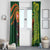 Proud of Manu'a Islands Window Curtain Rooster and Polynesian Art Wing Style