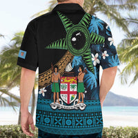 Fiji Day Hawaiian Shirt Palm Tree With Plumeria Tapa Tribal Pattern LT03 - Polynesian Pride