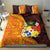 Tonga Culture Bedding Set Ngatu Pattern with Plumeria and Hibiscus