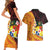 Tonga Culture Couples Matching Short Sleeve Bodycon Dress and Hawaiian Shirt Ngatu Pattern with Plumeria and Hibiscus