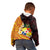 Tonga Culture Kid Hoodie Ngatu Pattern with Plumeria and Hibiscus