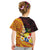 Tonga Culture Kid T Shirt Ngatu Pattern with Plumeria and Hibiscus