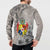 Tonga Culture Button Sweatshirt Ngatu Pattern and Blooming Hibiscus