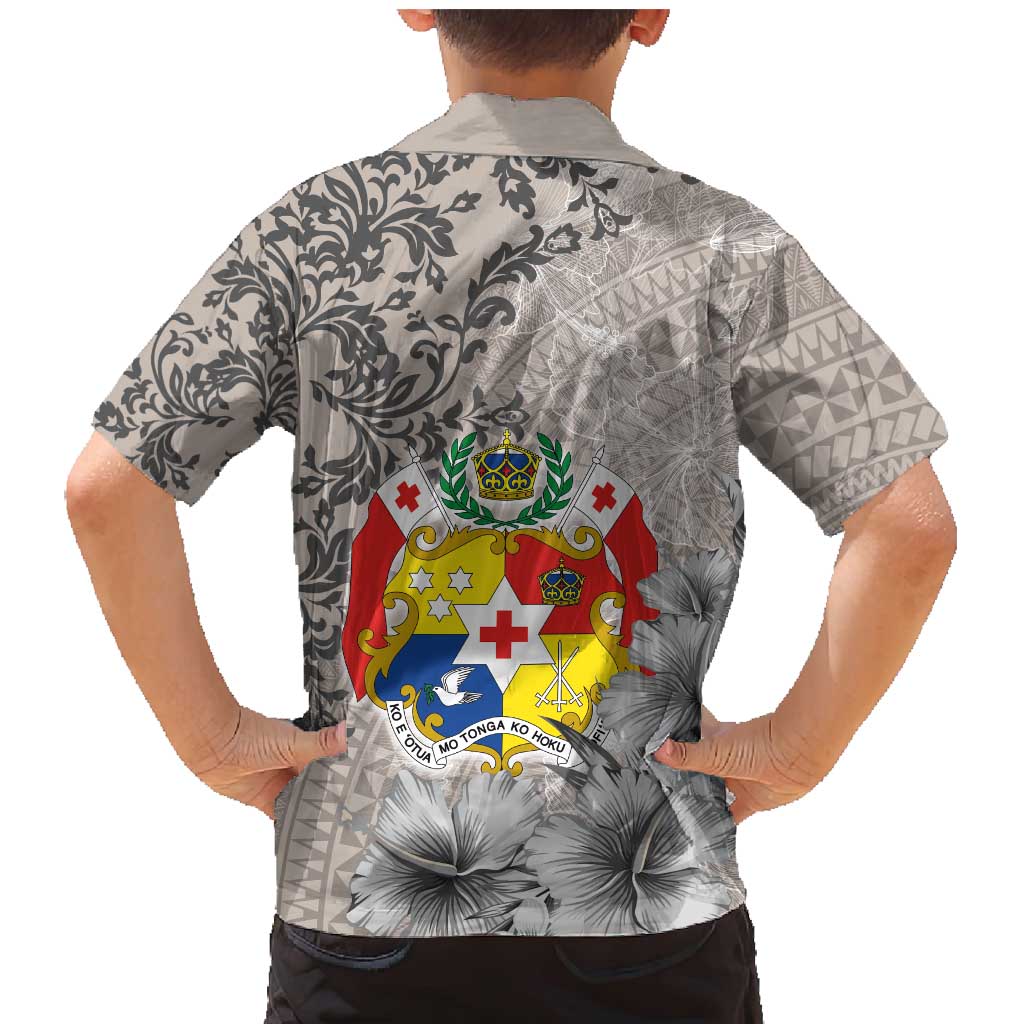 Tonga Culture Family Matching Mermaid Dress and Hawaiian Shirt Ngatu Pattern and Blooming Hibiscus LT03 - Polynesian Pride