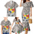 Tonga Culture Family Matching Mermaid Dress and Hawaiian Shirt Ngatu Pattern and Blooming Hibiscus