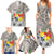 Tonga Culture Family Matching Summer Maxi Dress and Hawaiian Shirt Ngatu Pattern and Blooming Hibiscus