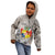 Tonga Culture Kid Hoodie Ngatu Pattern and Blooming Hibiscus