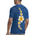 Polynesian Hibiscus and Plumeria with Tapa Pattern Rugby Jersey Blue Color