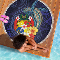 Tonga Vava'u Humpback Whale Blue Water Beach Blanket Polynesian Hibiscus Flowers