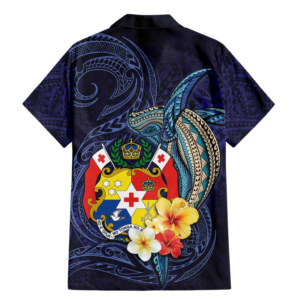 Tonga Vava'u Humpback Whale Blue Water Family Matching Mermaid Dress and Hawaiian Shirt Polynesian Hibiscus Flowers LT03 - Polynesian Pride