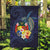 Tonga Vava'u Humpback Whale Blue Water Garden Flag Polynesian Hibiscus Flowers