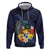 Tonga Vava'u Humpback Whale Blue Water Hoodie Polynesian Hibiscus Flowers