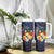 Tonga Vava'u Humpback Whale Blue Water Tumbler With Handle Polynesian Hibiscus Flowers