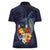 Tonga Vava'u Humpback Whale Blue Water Women Polo Shirt Polynesian Hibiscus Flowers