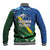 Solomon Islands Polynesian Tribal Shark and Crocodile Baseball Jacket