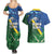 Solomon Islands Polynesian Tribal Shark and Crocodile Couples Matching Summer Maxi Dress and Hawaiian Shirt