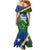 Solomon Islands Polynesian Tribal Shark and Crocodile Family Matching Mermaid Dress and Hawaiian Shirt