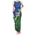 Solomon Islands Polynesian Tribal Shark and Crocodile Family Matching Tank Maxi Dress and Hawaiian Shirt