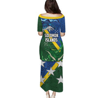 Solomon Islands Polynesian Tribal Shark and Crocodile Puletasi