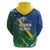 Solomon Islands Polynesian Tribal Shark and Crocodile Zip Hoodie
