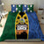 Solomon Islands Remembrance Day Bedding Set Lest We Forget and Polynesian Tattoo Pattern