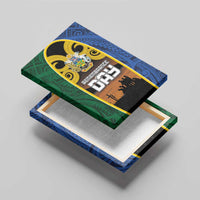 Solomon Islands Remembrance Day Canvas Wall Art Lest We Forget and Polynesian Tattoo Pattern