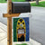 Solomon Islands Remembrance Day Garden Flag Lest We Forget and Polynesian Tattoo Pattern