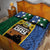 Solomon Islands Remembrance Day Quilt Bed Set Lest We Forget and Polynesian Tattoo Pattern