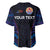 Personalised Tahiti Triathlon Polynesian Pattern Baseball Jersey