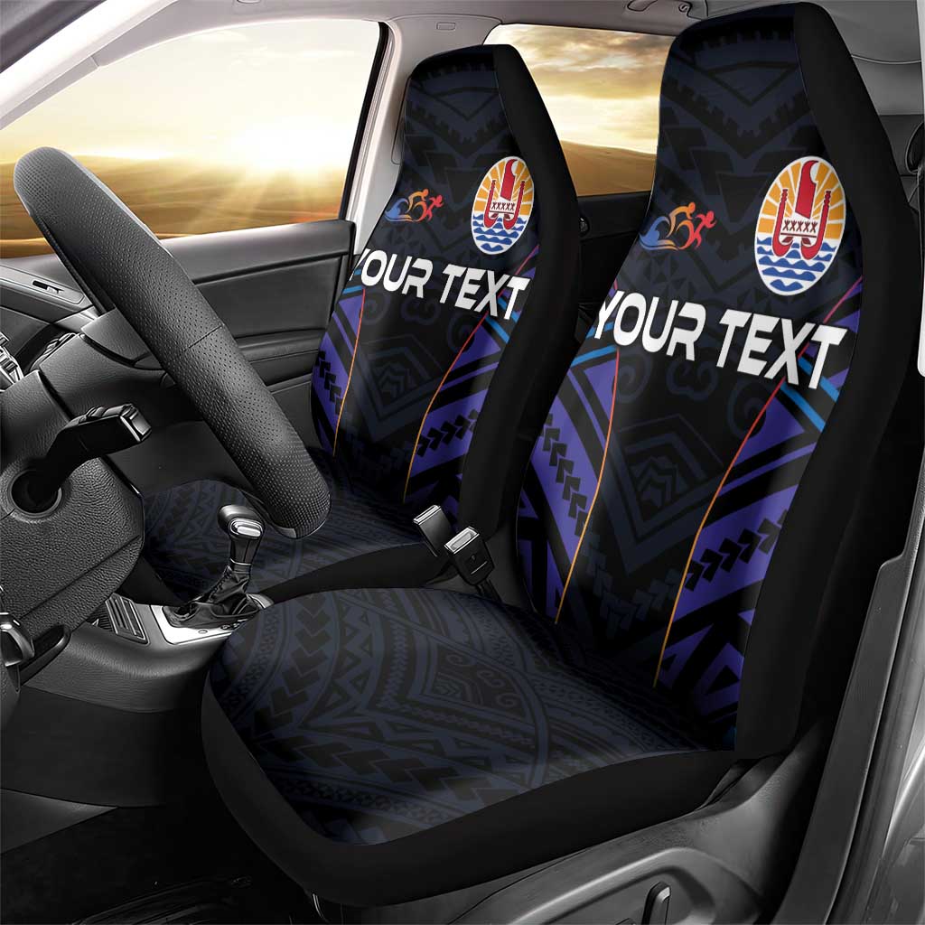 Personalised Tahiti Triathlon Polynesian Pattern Car Seat Cover LT03 - Polynesian Pride