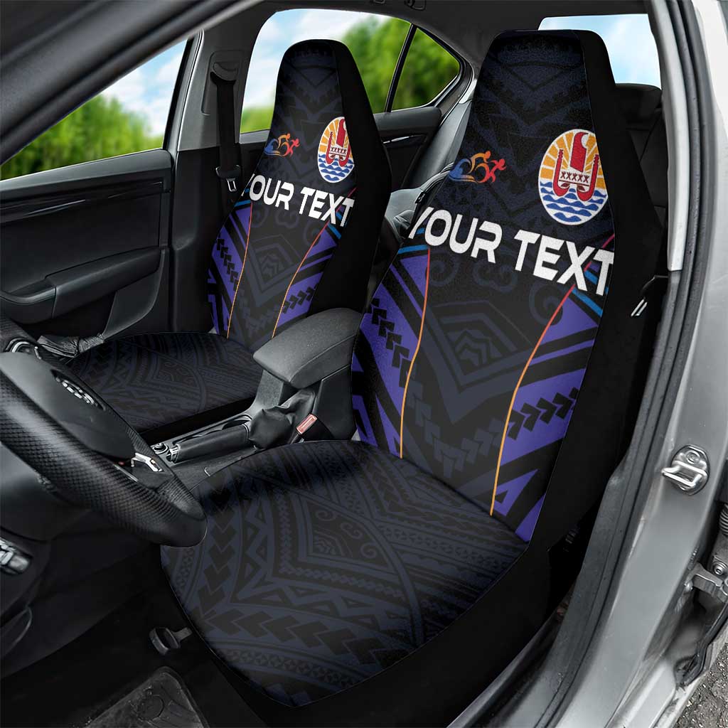 Personalised Tahiti Triathlon Polynesian Pattern Car Seat Cover LT03 - Polynesian Pride